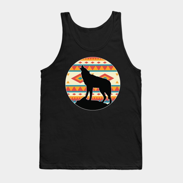 Wolf Pattern - 2 Tank Top by Brightfeather